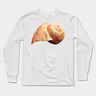 Low Poly Seashell Long Sleeve T-Shirt